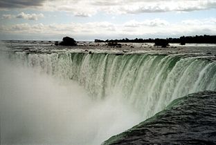 Niagara Falls in the Canada-USA border