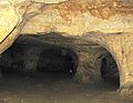 Riedels Sandhöhle, hier wurde Anfang des 20. Jahrhunderts Sand zur Glasherstellung gewonnen