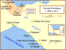 SE Mesoamerican Formative Period sites-es.svg