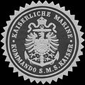 Siegelmarke K. Marine Kommando S.M.S. Kaiser