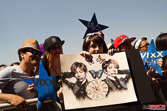 Internationella fans av pojkbandet VIXX i Washington, D.C.