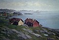 Kustlandschap Noorwegen Betzy Rezora Akersloot-Berg (1850-1922)