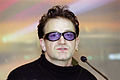 Bono at press conference 2000