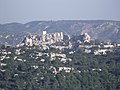 Blick von Montpaon auf Les Baux