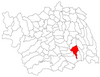 localizarea comunei pe harta județului Bacău