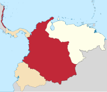 Cundinamarca in Gran Colombia (1819).svg