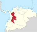 Le département de Cundinamarca de 1824 à 1830.