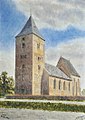 De Bonafatiuskerk van Vries in Drenthe door Henry Dryden (1818-1899)