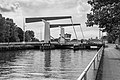 Diemen. Uitzicht op de Venserbrug.