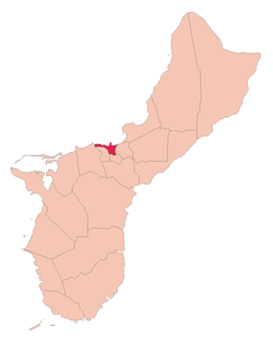 Localização de Aganha em Guame