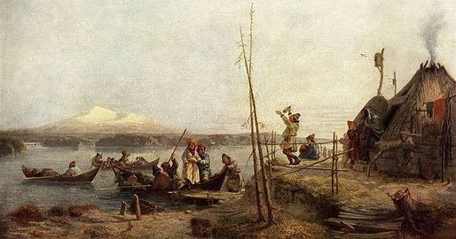 Brudfärd på Hornavan (1858).