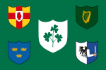 Vlag van die gemeenskaplike Ierse nasionale rugbyspan