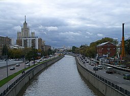 Рака Яўза каля ўпадзеньня ў Маскву-раку