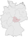 Location of Weimar in Germany