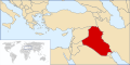 Localização do Iraque