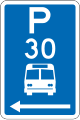 (R6-53.2.1) Bus Parking: Time Limit (on the left of this sign)