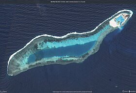 Image satellite du récif Pearson prise par Sentinel-2.