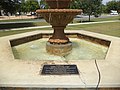 Roberta City Park, fountain plaque