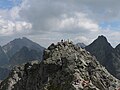 Slovenský vrchol hory Rysy (2503 m), i celých Tater
