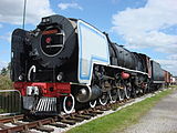51. KW Die 25 NC Nr. 3405 der South African Railways (mit fehlender Kesselverkleidung).