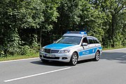 Ein C-Klasse T-Modell (S 204) der Thüringer Polizei