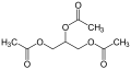 Deutsch: Struktur von Triacetin English: Structure of triacetin