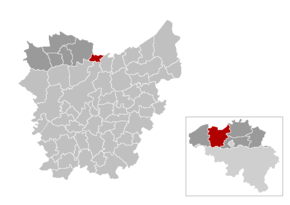 Zelzate în Provincia Flandra de Vest