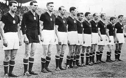L'équipe de Hongrie 1954.