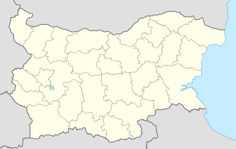 Професіональна футбольна група А 1954. Карта розташування: Болгарія