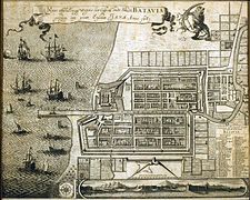 Map of Batavia, 1681