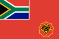 Flag of the South African Army, which has a canton with the RSA's national flag in it.