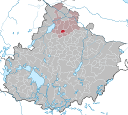 Läget för kommunen Hohenbollentin i Landkreis Mecklenburgische Seenplatte