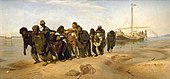 Los sirgadores del Volga, de Iliá Repin, 1870-1873.