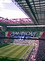 La Curva Nord festeggia il 17o scudetto