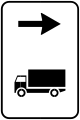 Advised direction for trucks