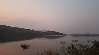 View of Manchanbele reservoir, Magadi, Ramanagara