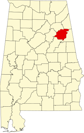 Localisation de Comté de Calhoun(Calhoun County)