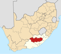 Map of South Africa with Chris Hani highlighted (2011).svg