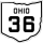 State Route 36 marker