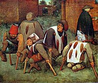 Berači (Pohabljenci) (1568), Louvre, Pariz, olje na tabli