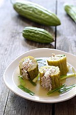 Thumbnail for File:Soup made from stuffed bitter melon, Canh Kho Qua.jpg