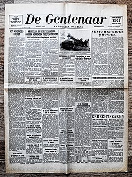 Voorpagina De Gentenaar, 23 augustus 1942