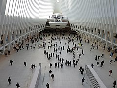 Interior of the WTC Transportation Hub in 2017