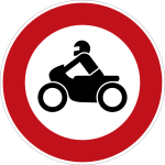 Förbud mot trafik med motorcykel