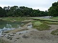 Le moulin à marée du Paluden (l'étang à marée basse).