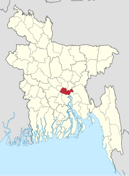 Kaart van Munshiganj