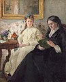 La lecture [La sòrre e la maire de l'artista] (1869)