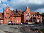 Stationen i Braniewo i Polen, tidigare Braunsberg i Ostpreussen.