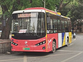 巴士三分361路现用 GZ6850HZEV (K7G) 在黄船文化中心总站