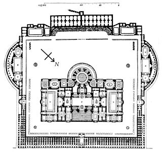 Rekonstruierter Grundriss der Caracalla-Thermen